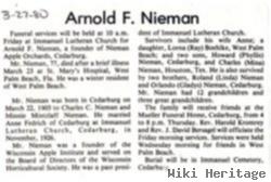 Arnold F Nieman