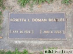 Rosetta L. Doman Reagles