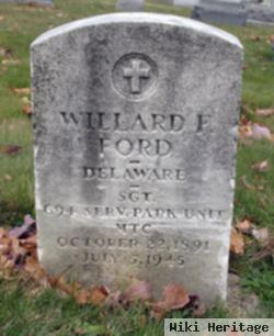 Sgt Willard Frank Ford