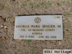 George Park Singer, Iii