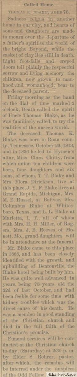 Thomas Kincaid Blake