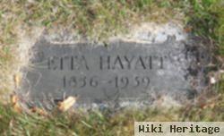 Etta Hayatt