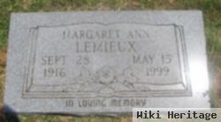 Margaret Ann "maudie" Vick Lemieux