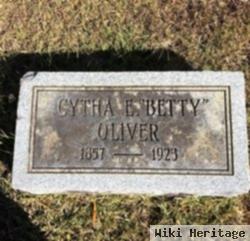 Cytha Elizabeth "betty" Poindexter Oliver