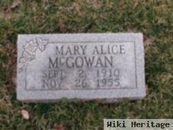 Mary Alice Spaulding Mcgowan