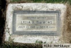 Lydia B Timmons