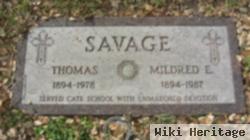 Mildred E Savage