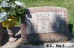 Alice M. Weinbacher Baier