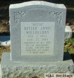 Hester Annie "hettie" Willoughby