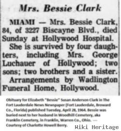 Elizabeth Susan "bessie" Anderson Clark