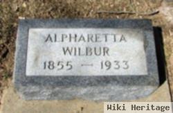 Alpharetta "ettie" Barbar Wilbur