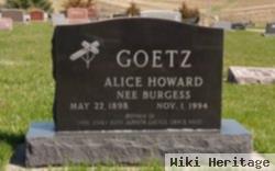 Alice Burgess Howard Goetz