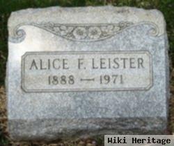 Alice F Leister