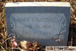 Mary F Guthrie