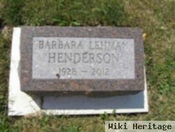 Barbara Lehman Henderson