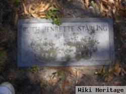 Mary Ruth "ruth" Jenrette Starling