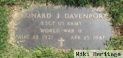 Sgt Leonard J Davenport