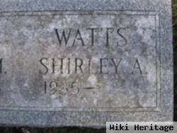 Shirley A Watts