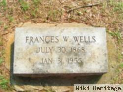 Frances Ann "fannie" Walters Wells