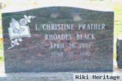 L. Christine Prather Rhoades Black