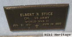 Elbert R Stice