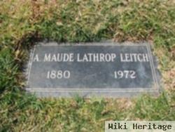 Alice Maude Lyans Lathrop/leitch