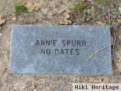 John Anna "annie" Roberts Spurr