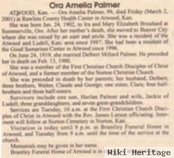 Ora Amelia Brouhard Palmer