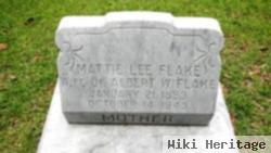 Mattie Lee Nicholson Flake