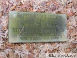 Ruth Anna Hicks Fee