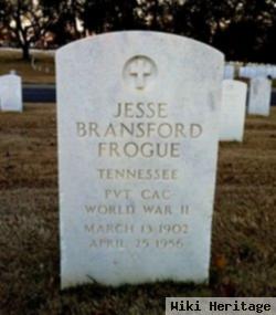 Pvt Jesse Bransford Frogue