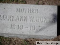 Mary Ann W Jones