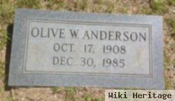 Bertha Olive "ollie" Woodward Anderson