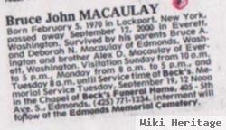 Bruce John Macaulay