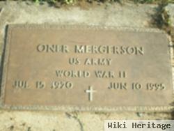 Oner Mergerson