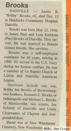 James R "bobby" Brooks