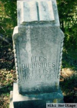 Pvt Pleasant J. "ples" Burnsides