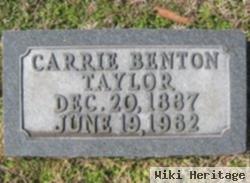 Carrie M. Benton Taylor