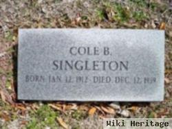 Coleman Blease "cole" Singleton