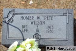 Homer Woodrow "pete" Wilson