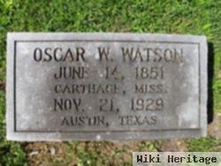 Oscar W Watson