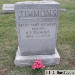 Mary Jane Howard Timmons