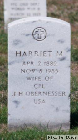 Harriet M Obernesser