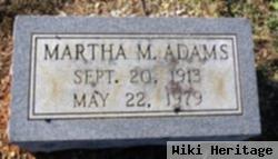 Martha M Adams