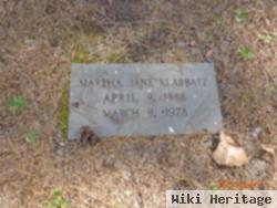 Martha Jane Bryant Klabbatz