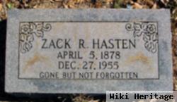 Zachariah Roscoe "zack" Hasten, Jr