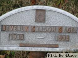 Beverly Carson Sager