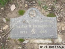 Talitha W Richardson