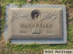 Mary F Faris