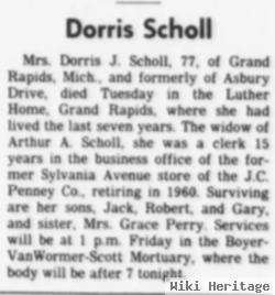 Dorris Jeanette Mahler Scholl